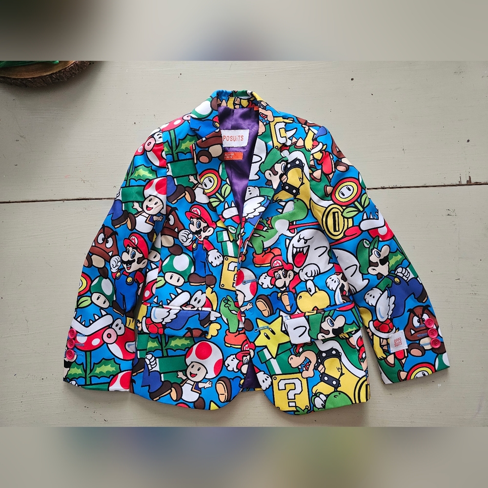 Little kids Opposuits Super Mario 3 peice suit